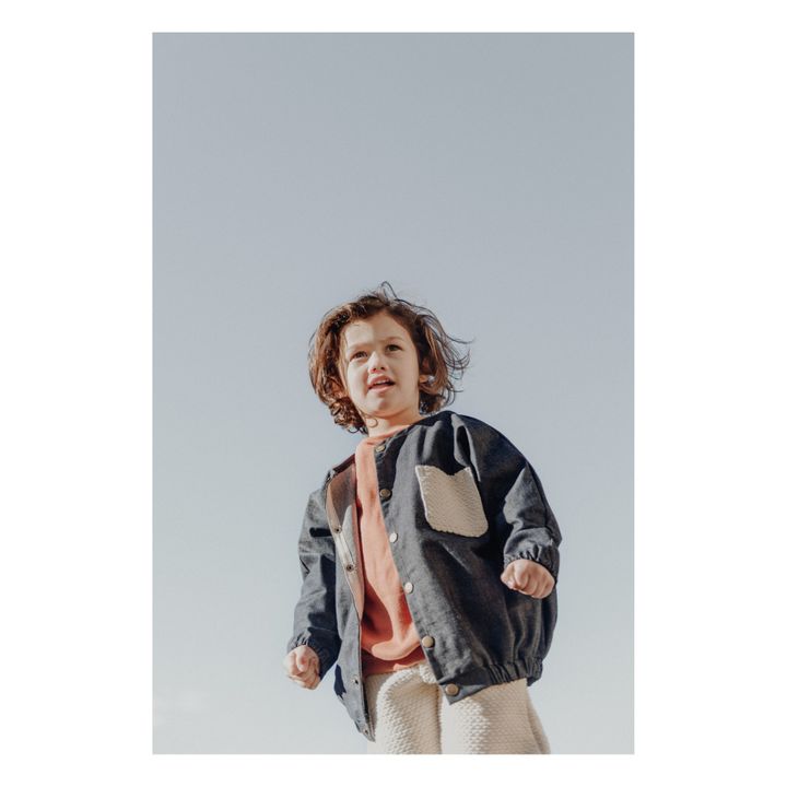Veste Denim en Coton Recyclé | Grigio antracite- Immagine del prodotto n°3