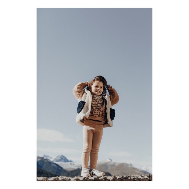 Veste Façon Fourrure Matière Recyclée Tricolore | Crudo- Imagen del producto n°1