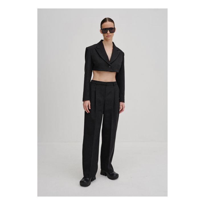 Pantalones Theis de lana virgen | Gris Antracita- Imagen del producto n°3