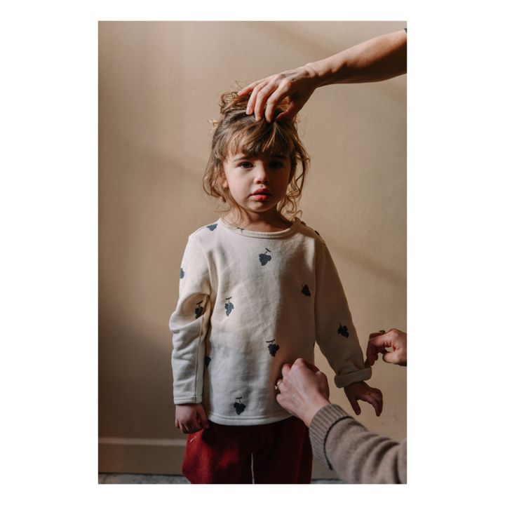 Noé Organic Cotton Raisins Sweatshirt | Ecru- Product image n°1