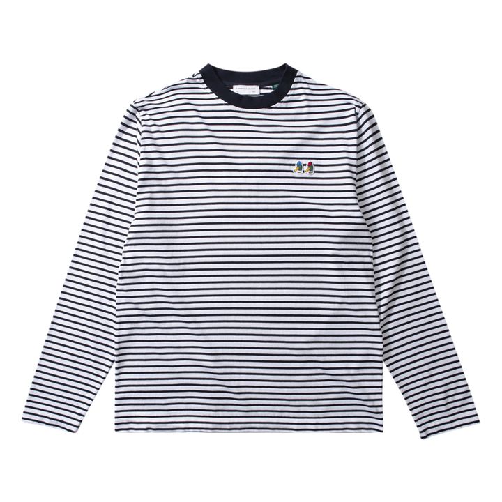 Camiseta a rayas Special Duck | Blanco- Imagen del producto n°0