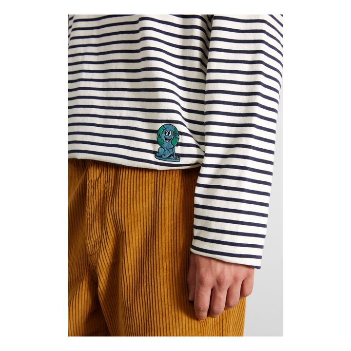 Camiseta a rayas Special Duck | Blanco- Imagen del producto n°3