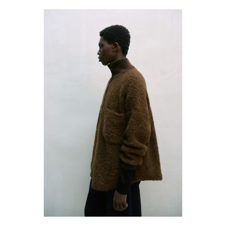Cardigan in lana e mohair | Marrone- Immagine del prodotto n°6