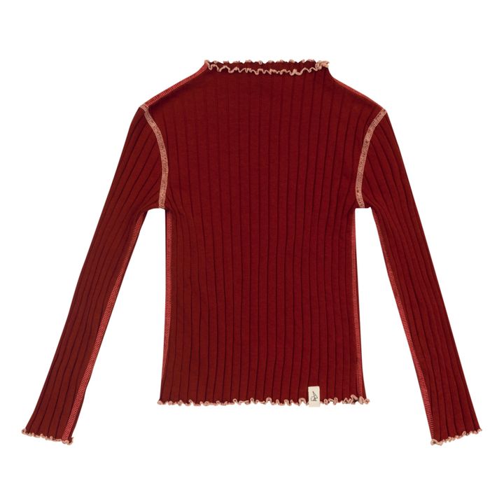 Koda Organic Cotton T-Shirt | Burgundy- Product image n°0