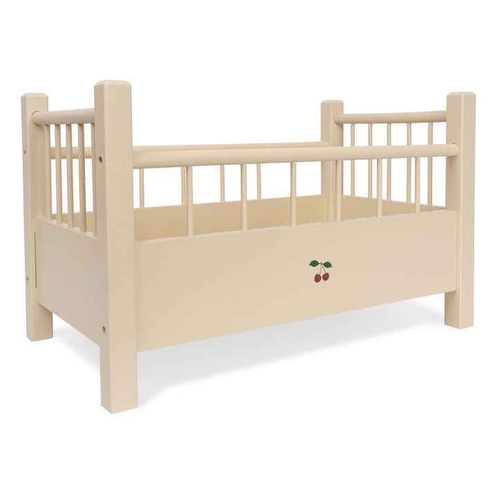 FSC wooden doll's bed | Ecru- Product image n°0