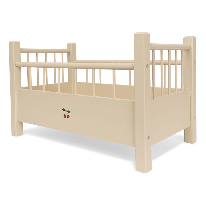 FSC wooden doll's bed | Ecru- Product image n°3