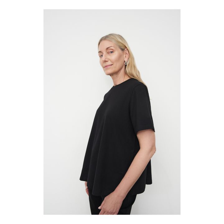 Camiseta clásica de algodón ecológico | Negro- Imagen del producto n°3