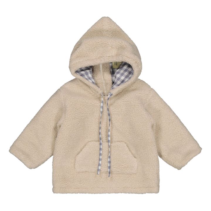 Sweat Capuche Façon Fourrure Casimir | Ecru- Image produit n°0