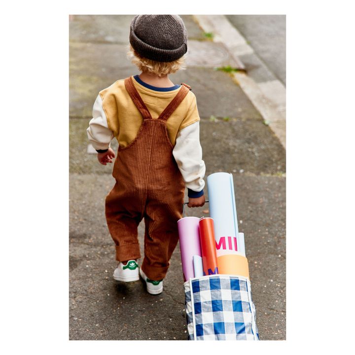Eliette Velvet Dungarees | Camel- Product image n°3