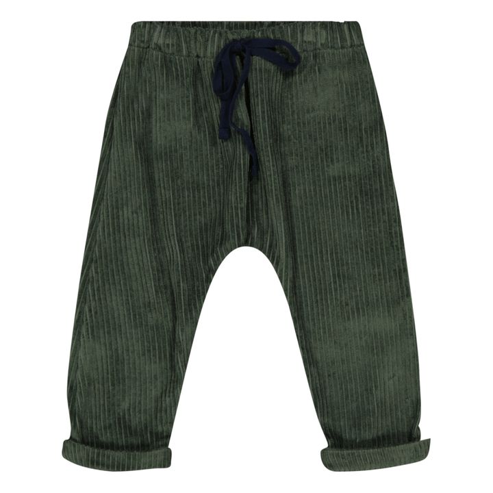 Pantalon Velours Marcel | Vert- Image produit n°0