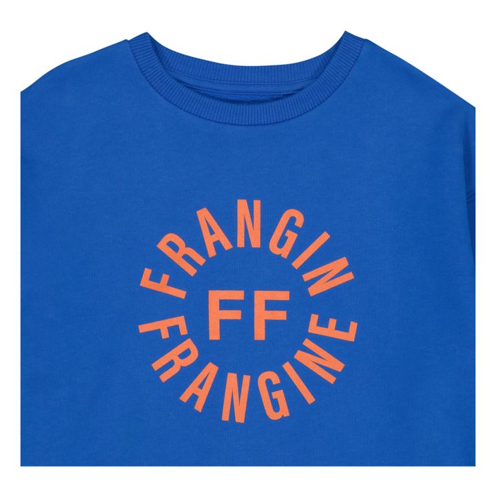 Edith Logo Organic Cotton Sweatshirt | Blue- Product image n°3