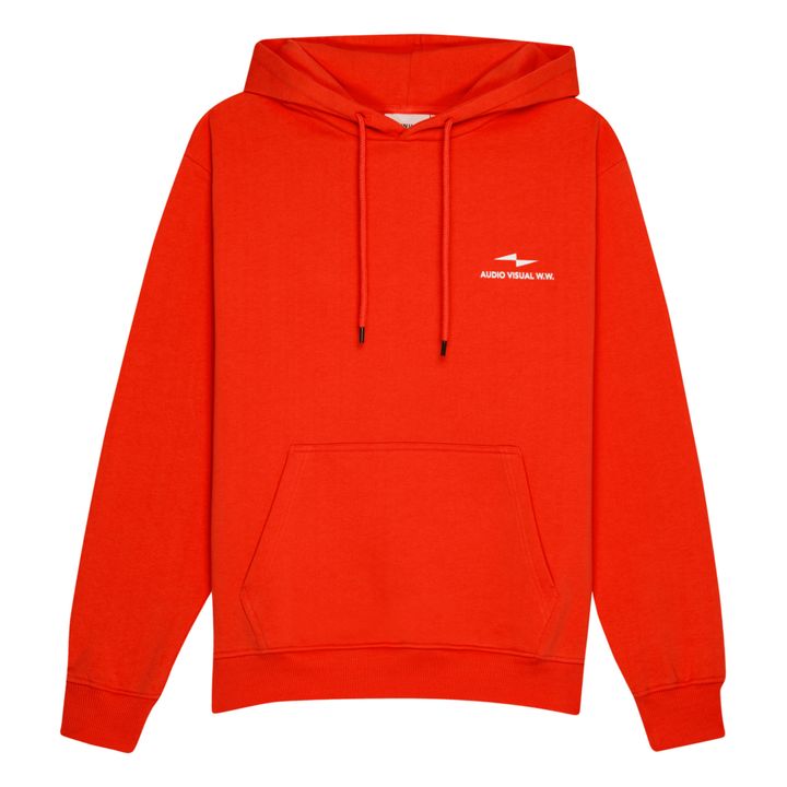 Hoodie Onset Vertical V3 Bio-Baumwolle | Rot- Produktbild Nr. 0