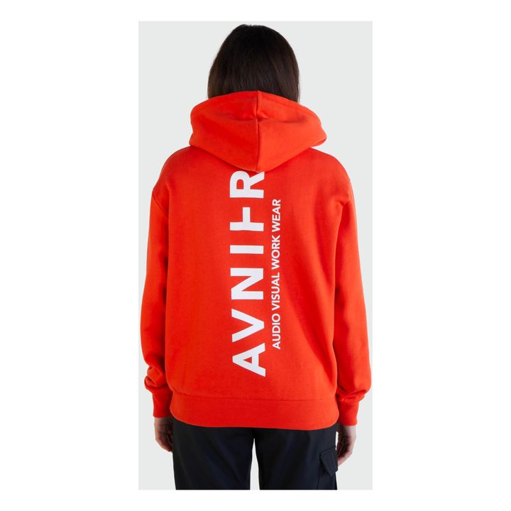 Hoodie Onset Vertical V3 Bio-Baumwolle | Rot- Produktbild Nr. 2