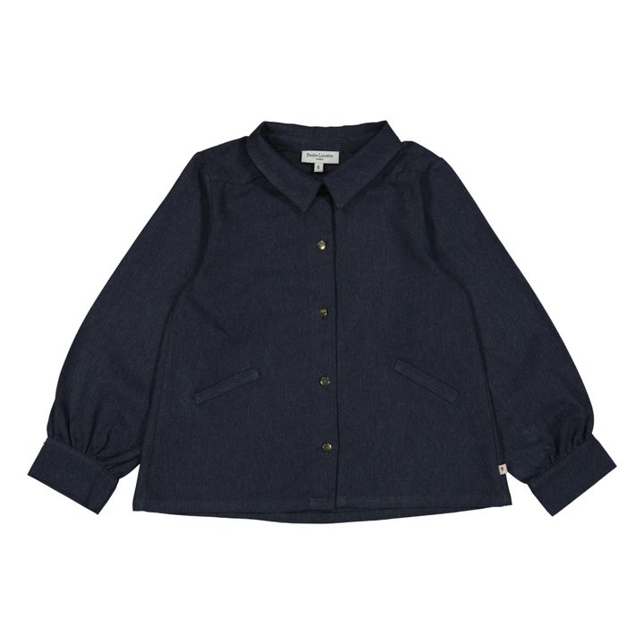 Bluse Denim Leicht Bio-Baumwolle Isabel | Denim Brut- Produktbild Nr. 0