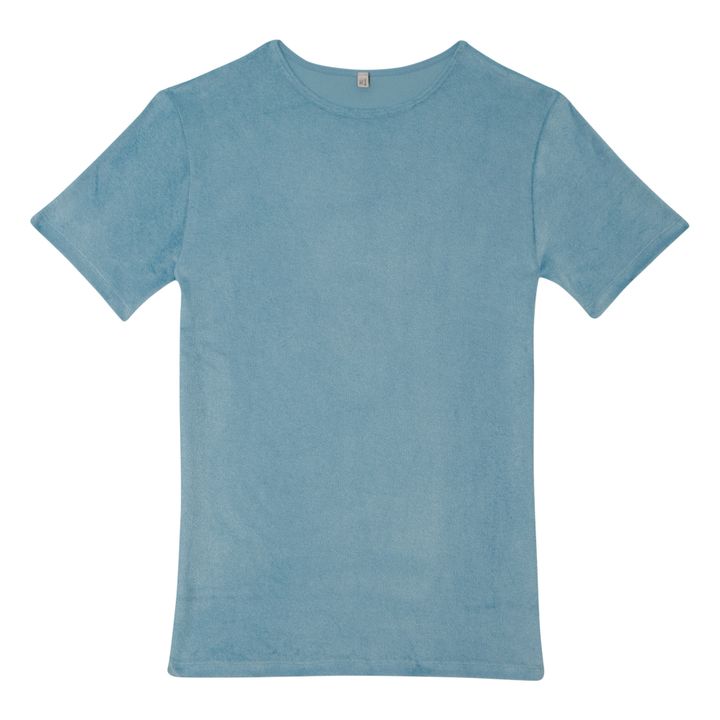T-Shirt Omo Velours Ecovero | Blau- Produktbild Nr. 0