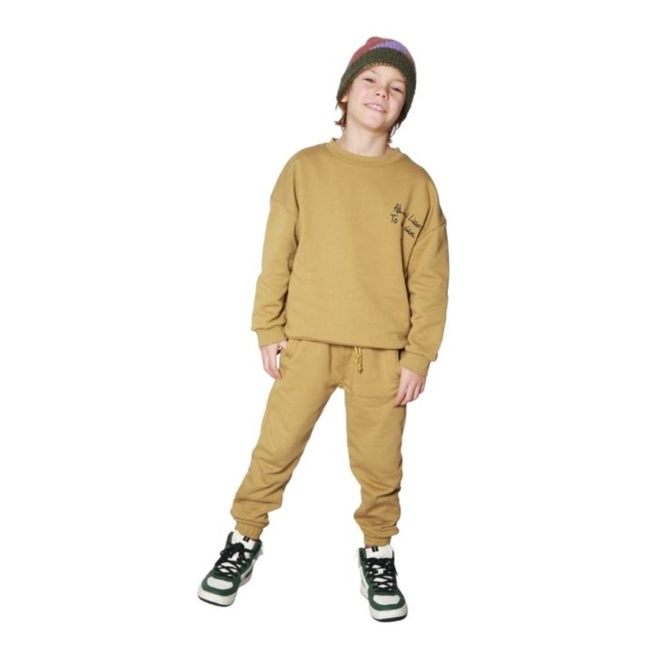 Both Sides Organic Cotton Sweatshirt | Ochre- Product image n°1