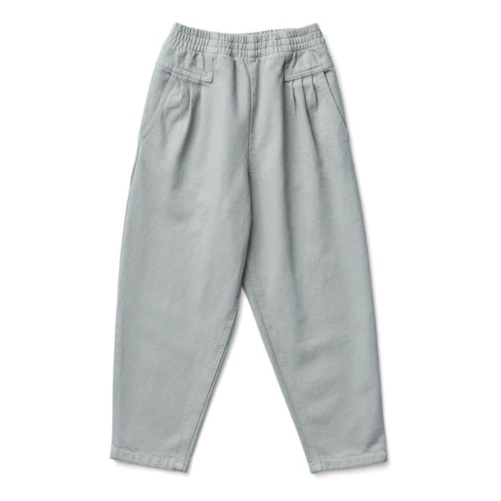Pantalones vaqueros retro de algodón | Salvia- Imagen del producto n°0
