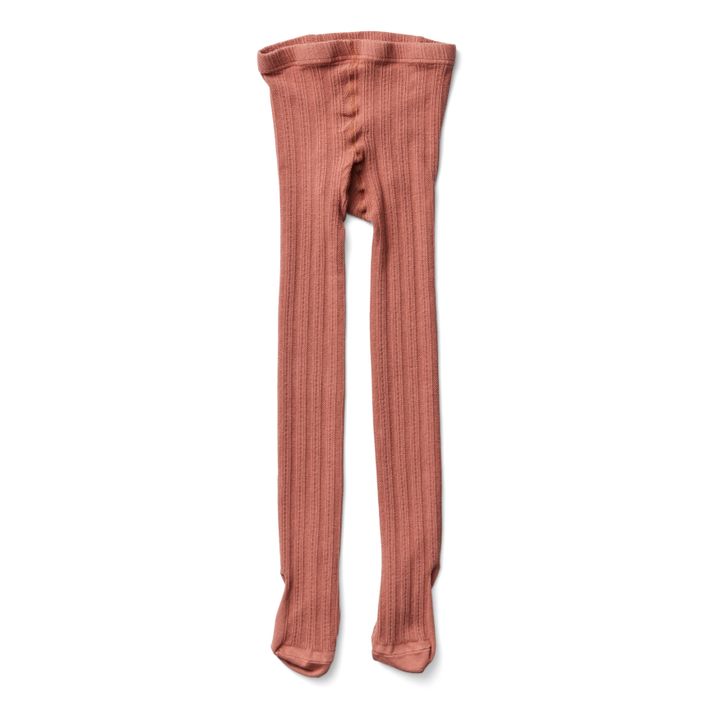 Collant di cotone a punta | Terracotta- Immagine del prodotto n°0