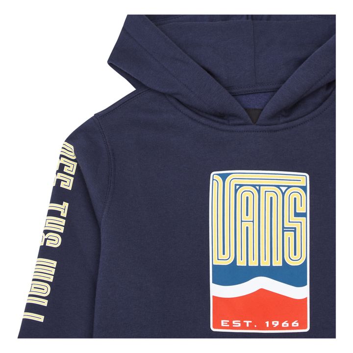 Sudadera con capucha Sidestripe Stack PO | Azul oscuro- Imagen del producto n°1