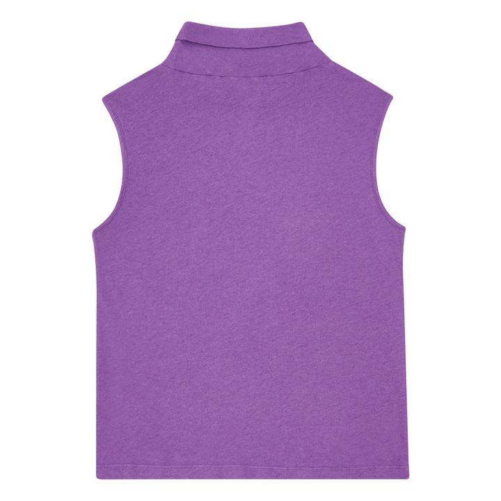 Top senza maniche in cotone biologico | Viola- Immagine del prodotto n°3