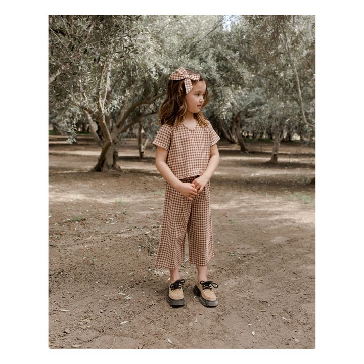 Fermaglio per capelli con fiocco per bambina | Marrone- Immagine del prodotto n°1
