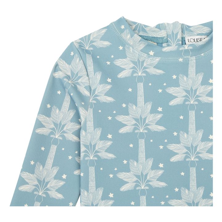 T-Shirt Anti-UV + Boxer aus recyceltem Polyamid Agik | Blau- Produktbild Nr. 3