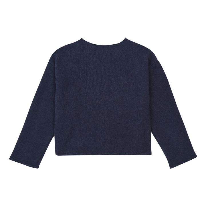 Impacco lavorato a maglia | Blu marino- Immagine del prodotto n°1