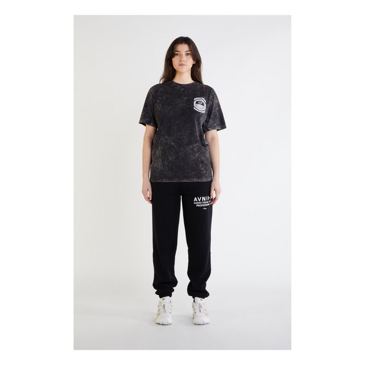 Camiseta de algodón orgánico Source Sky Wash Radiowave | Negro- Imagen del producto n°4