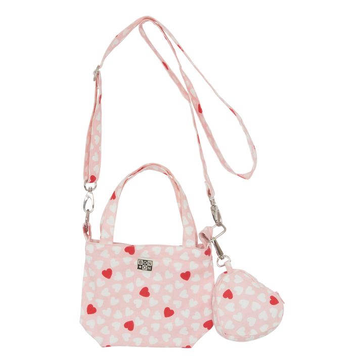Tasche + Portemonnaie Herzen Chloe | Blassrosa- Produktbild Nr. 0