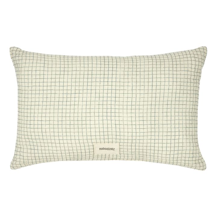 Coussin Wabi-Sabi Blue Grid | Bleu- Image produit n°0
