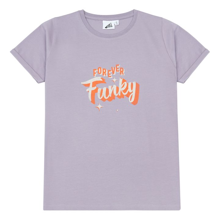 T-Shirt aus Bio-Baumwolle Forever Funky | Lavendel- Produktbild Nr. 0