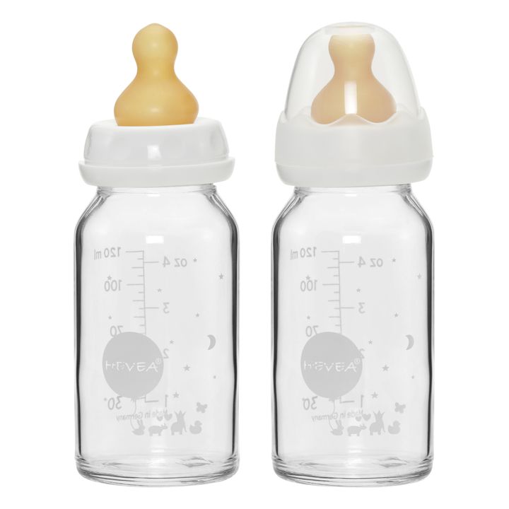 Fläschchen aus Borosilikatglas 120ml - 2er-Set- Produktbild Nr. 0