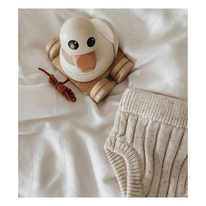 Canard à tirer en bois | Blanc- Image produit n°1