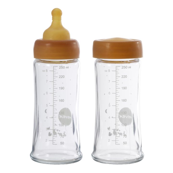 Nuckelflaschen aus Glas mit großer Öffnung Mittlere Strömung - 2er-Set- Produktbild Nr. 0
