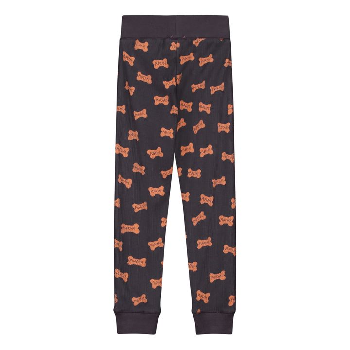 Legging Pointelle Bio-Baumwolle Ryder | Anthrazit- Produktbild Nr. 1