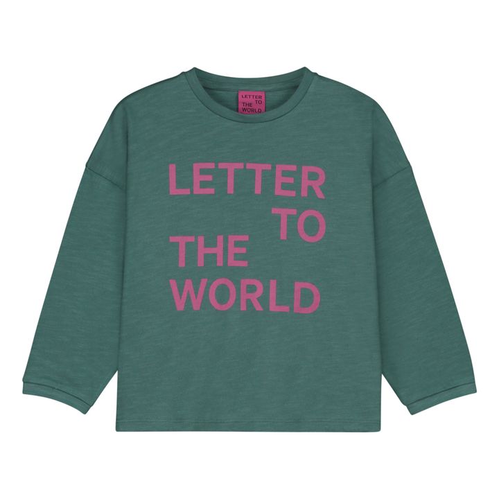 Maglietta in jersey di cotone organico fiammato LTTW | Giada- Immagine del prodotto n°0