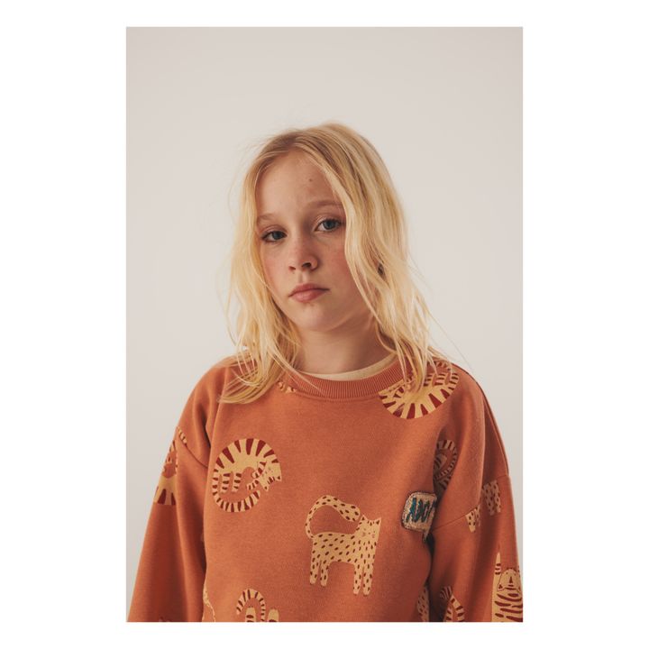 Sweat Coton Bio Rudy | Orange- Image produit n°1