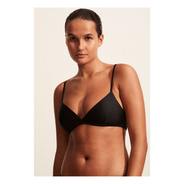 Matteau Tri Crop Bikini Top Black Smallable