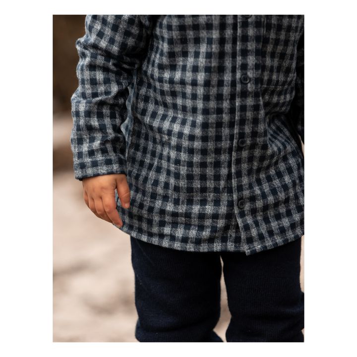 Camicia Coda Carreaux | Blu marino- Immagine del prodotto n°2