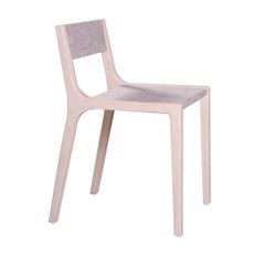 Sirch Wood and grey felt Sepp chair