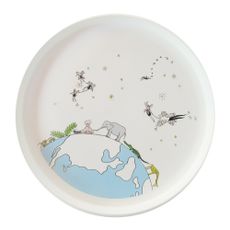 Smiling Planet Fairies Fly Plate
