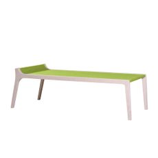 Sirch Wood and green felt Erykah Table Bench
