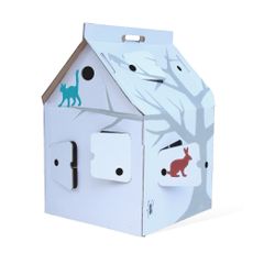 Kidsonroof Casa Cabana Cardboard House with patterns