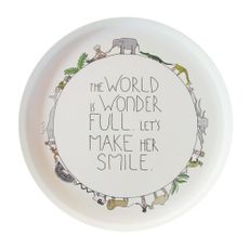 Assiette The world is wonderfull 