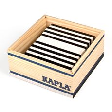 Coffret Carr&eacute; 40 planchettes  -  Noir/Blanc