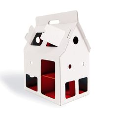 Maison poup&eacute;e carton  Mobilehome Blanc