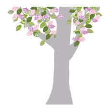 Inke Heiland April Tree Giant Grey Sticker