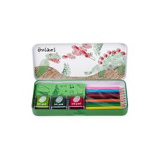 Boite empreintes et coloriage Dinosaures