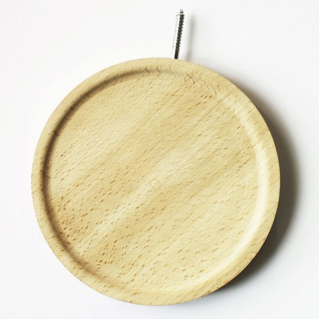 Set of 3 round, Inga Sempé platforms Natural-product