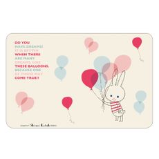 Place mat Balloon Rabbit